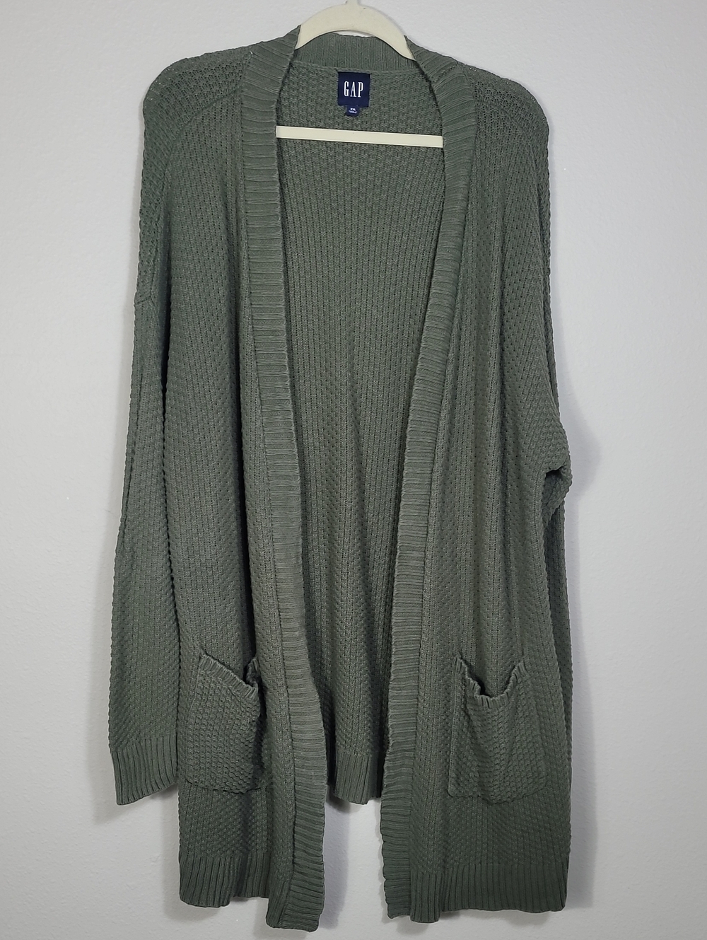 Gap Chunky Knit Longline Open Cardigan Size XXL Cozy Duster
